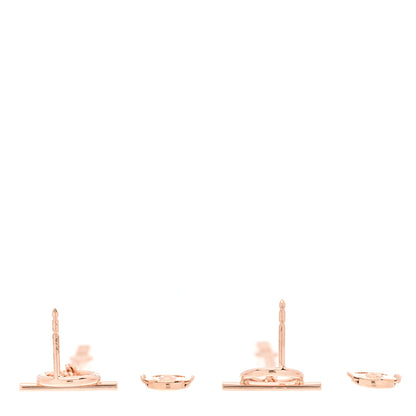 Hermes 18K Rose Gold Echappee Earrings 3 of 5