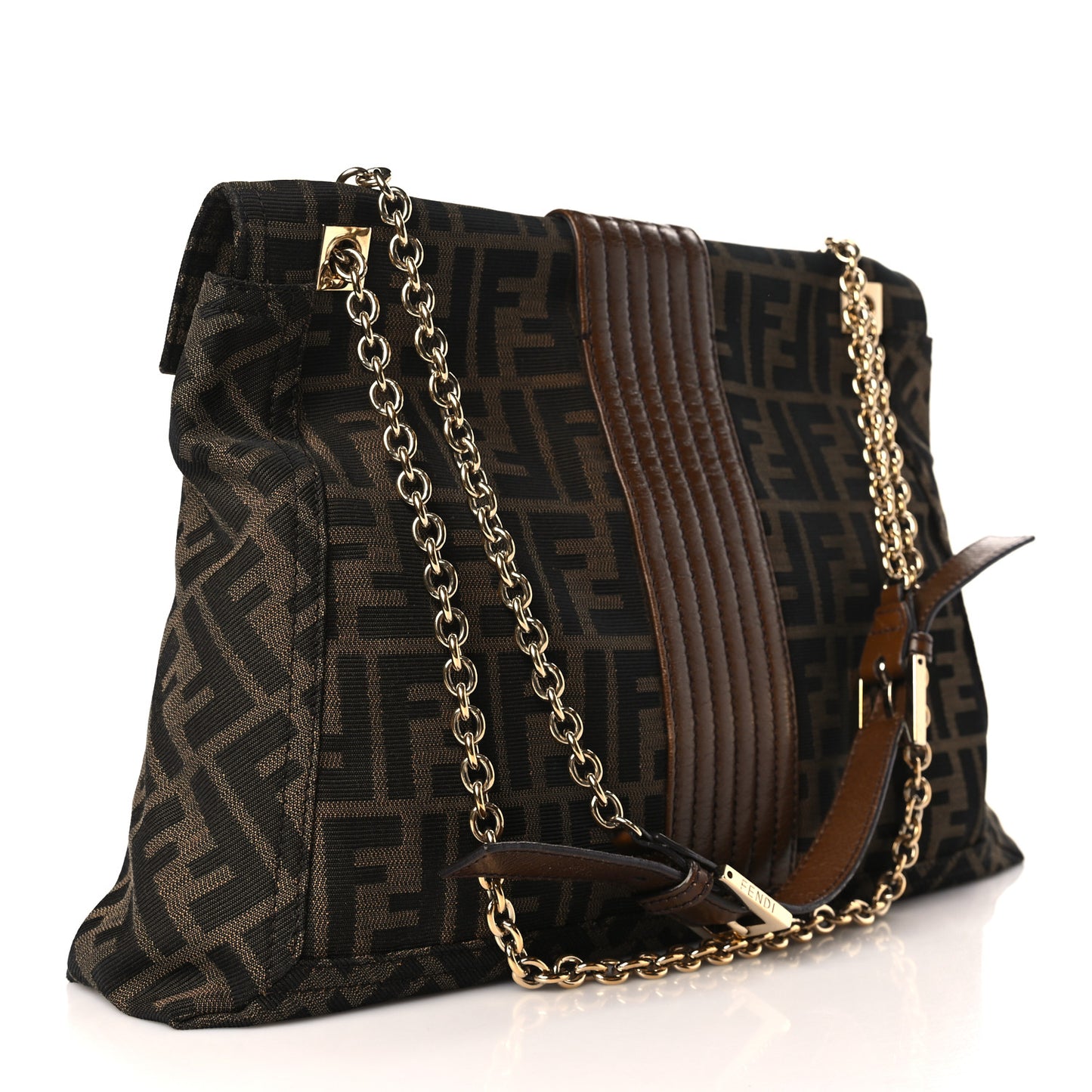 Zucca Vitello Acqua Maxi Baguette Shoulder Bag Tobacco