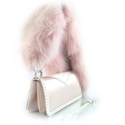 Christian Dior D'Trick Fox Fur Pearls Bag 4 of 12