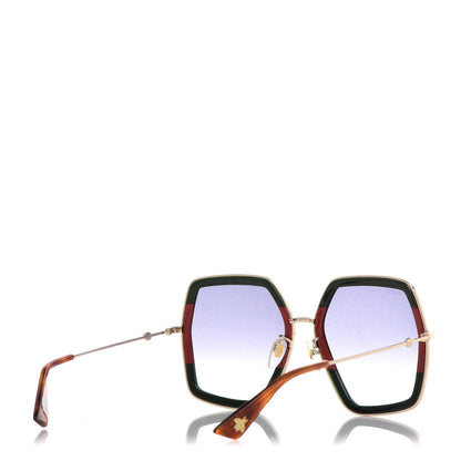Gucci Square Frame Web GG0106S Sunglasses Tortoise 4 of 7