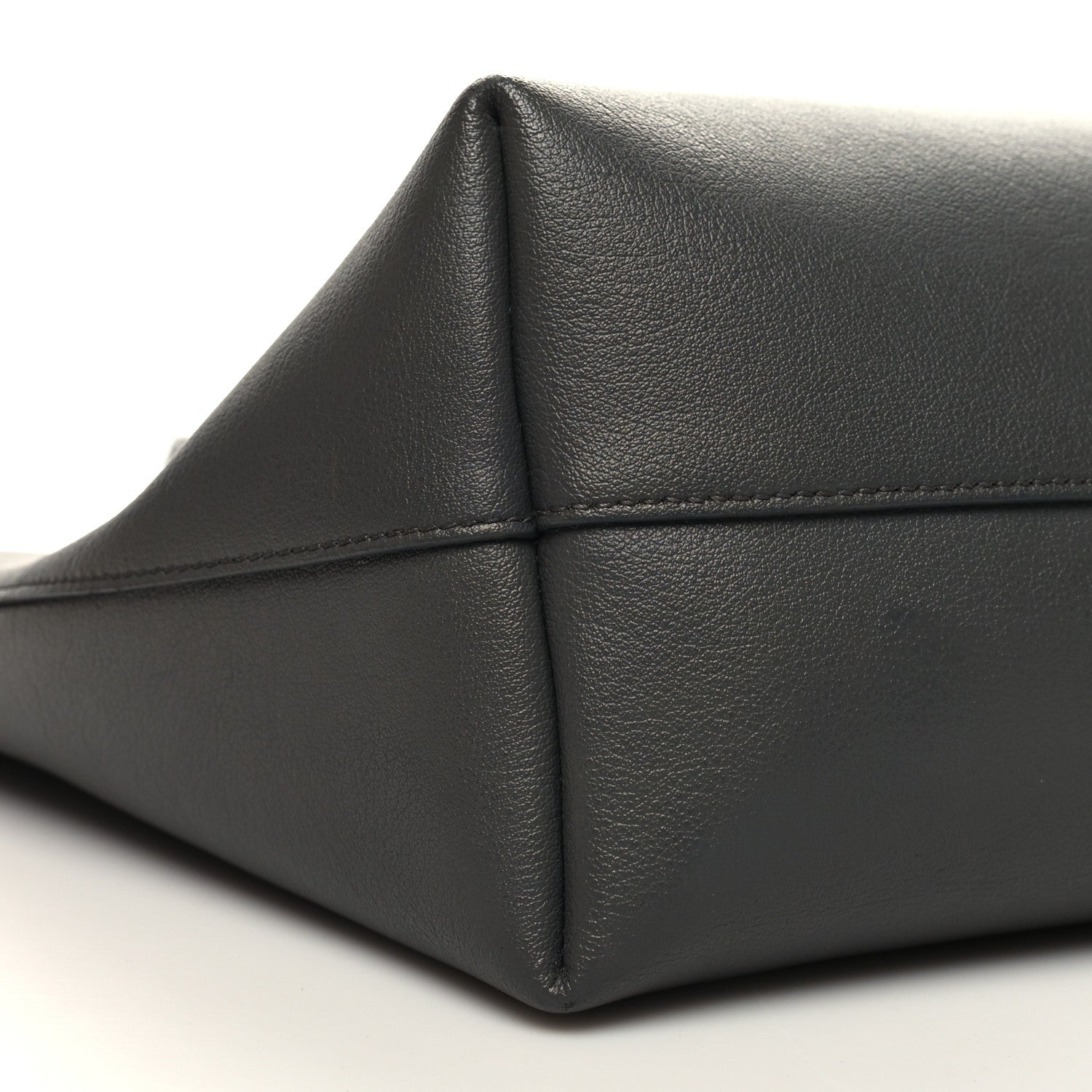 Saint Laurent Calfskin Large Shopping Tote Storm 11 of 13