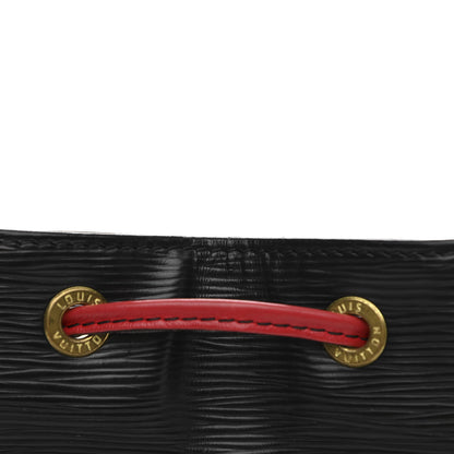 Louis Vuitton Epi Bi-Color Noe Castillan Red Black 10 of 10