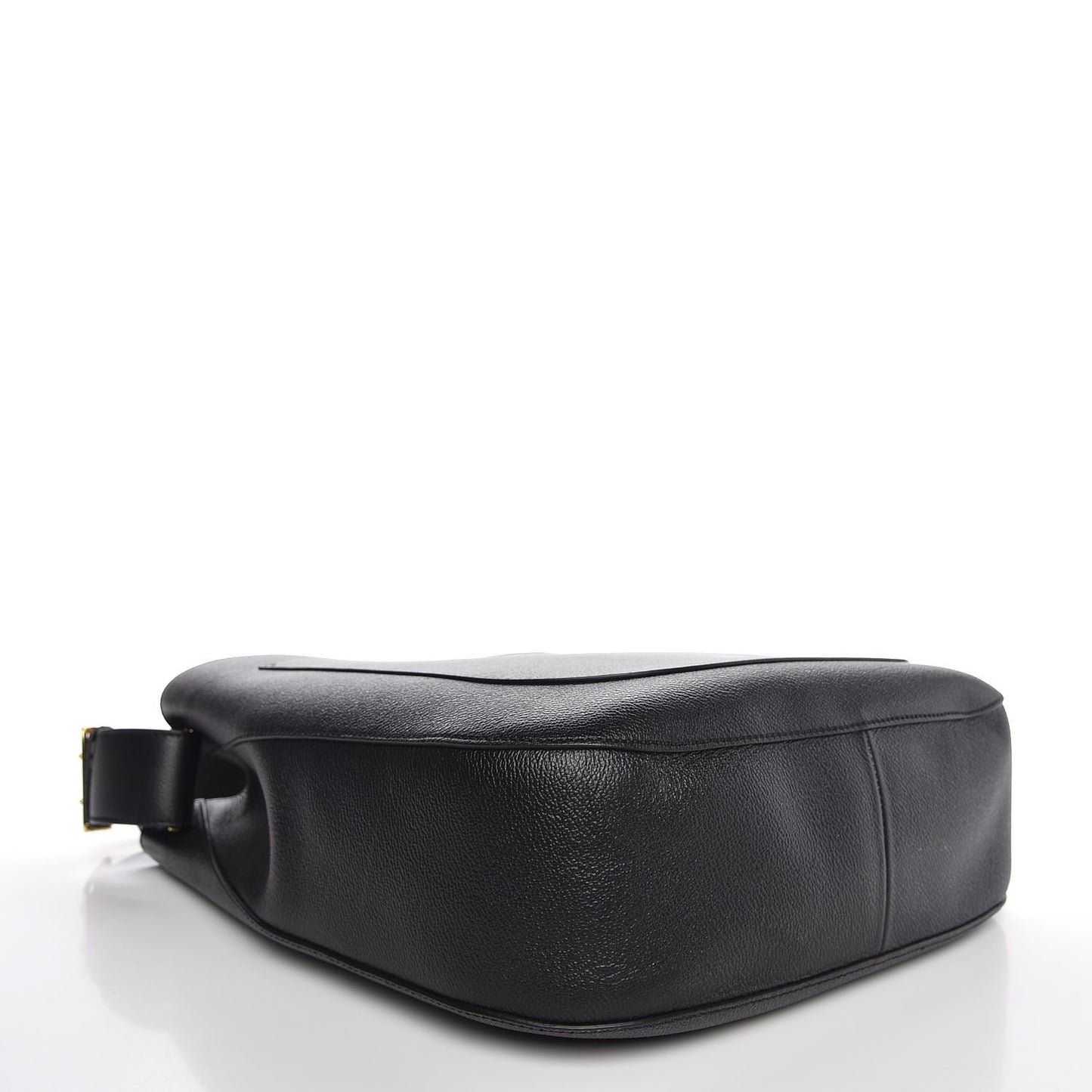 Grainy Calfskin Small Elmstone Hobo Black