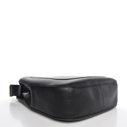 Burberry Grainy Calfskin Small Elmstone Hobo Black 4 of 8