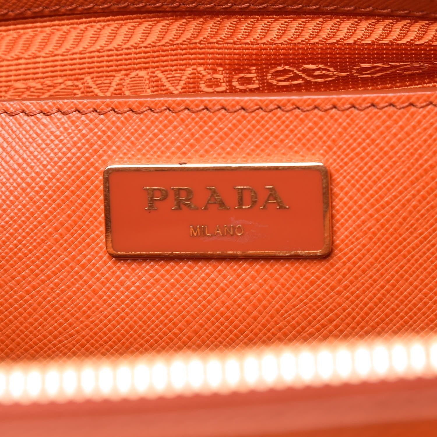 Prada Saffiano Medium Galleria Double Zip Tote Papaya 6 of 14