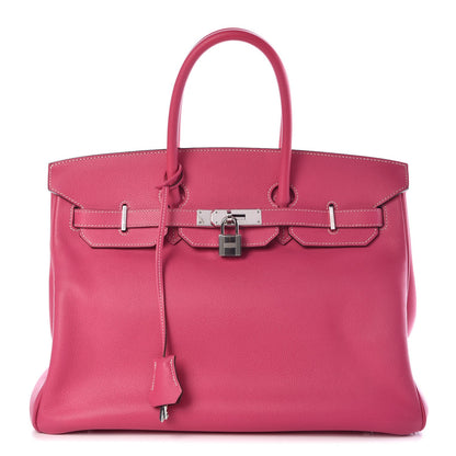 Hermes Epsom Candy Birkin 35 Rose Tyrien Rubis 1 of 41