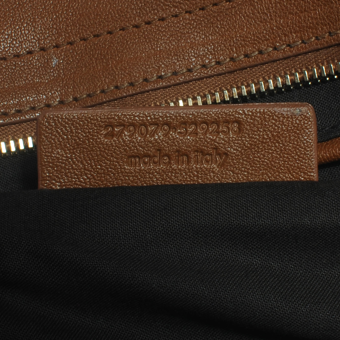Saint Laurent Leather Medium Cabas Chyc Whiskey 7 of 7