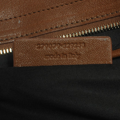 Saint Laurent Leather Medium Cabas Chyc Whiskey 7 of 7