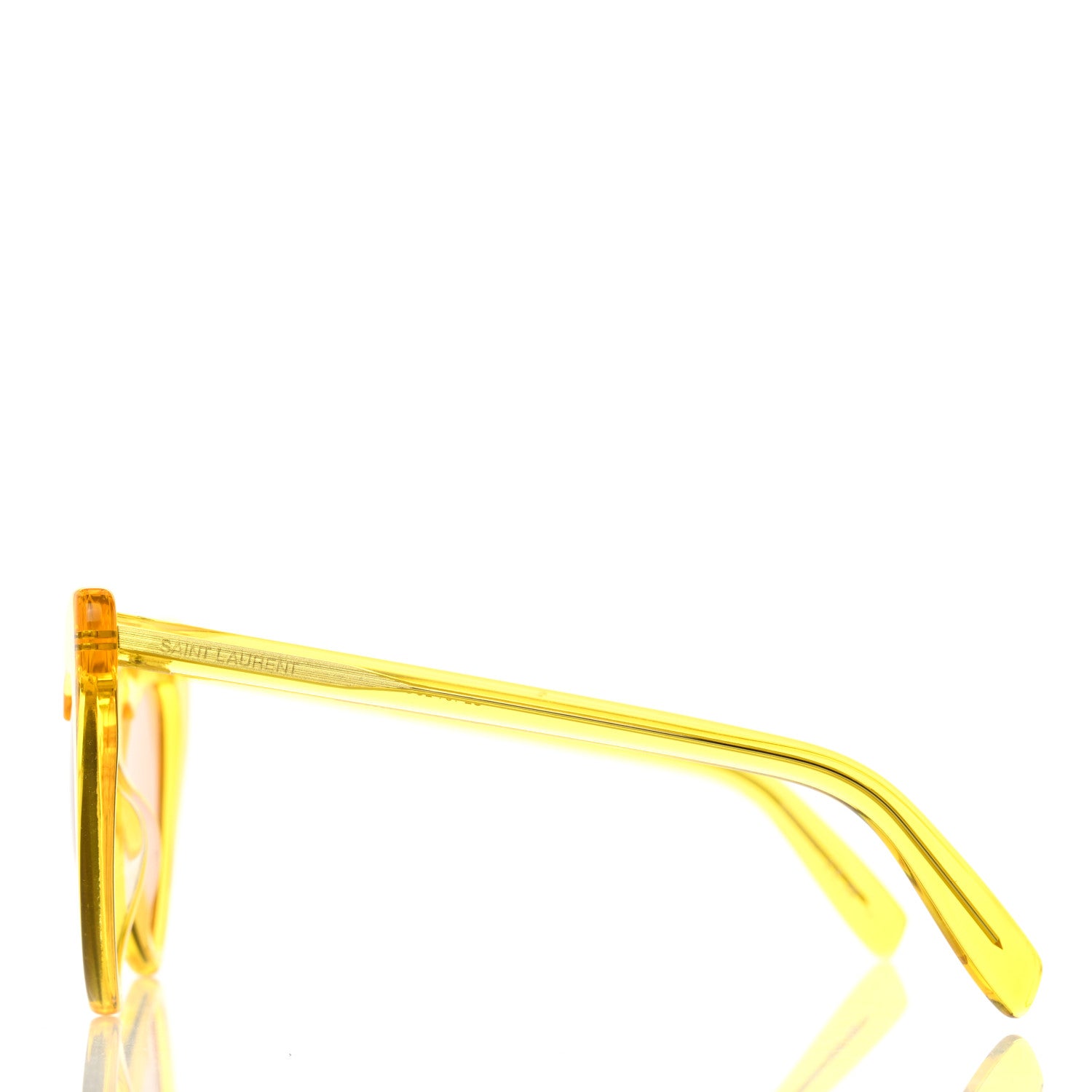 Saint Laurent Acetate Heart Frame Loulou SL181 Sunglasses Yellow 3 of 9