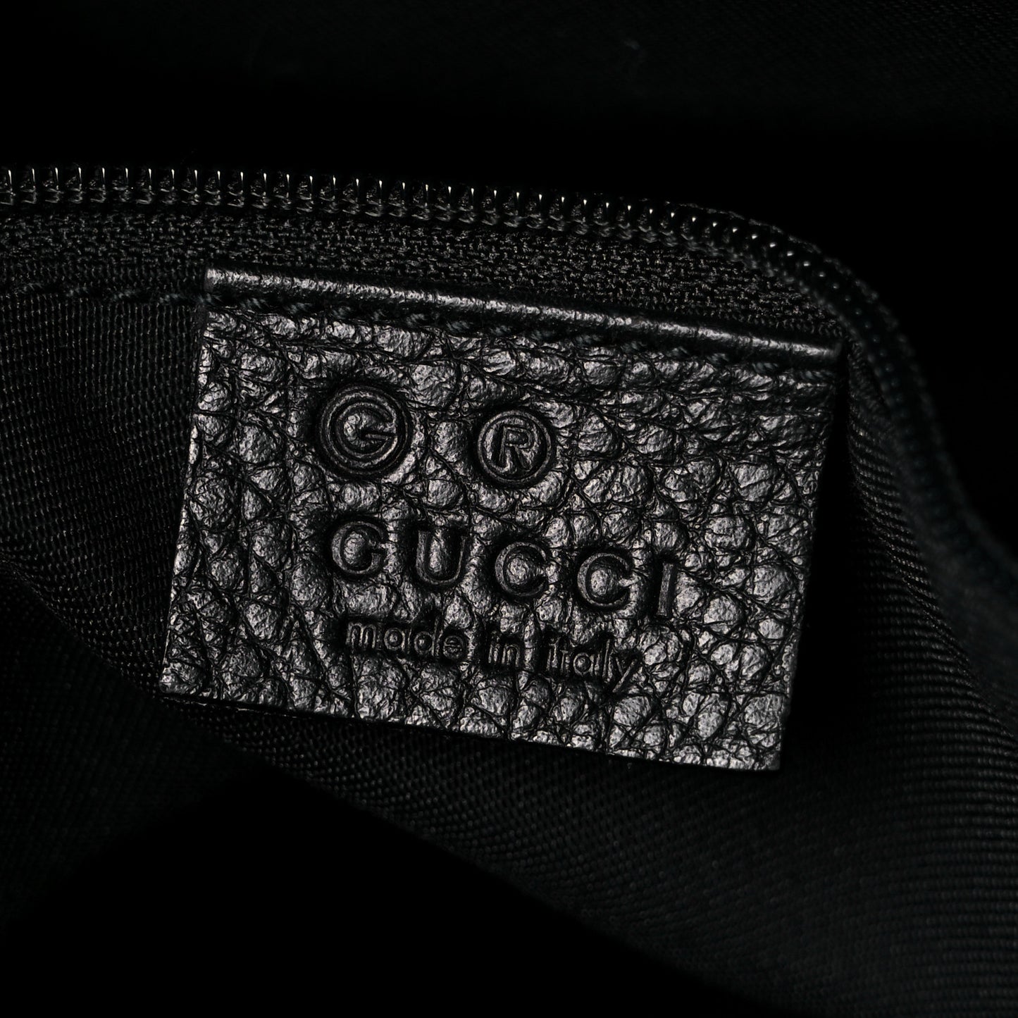 Nylon Monogram Shoulder Bag Black