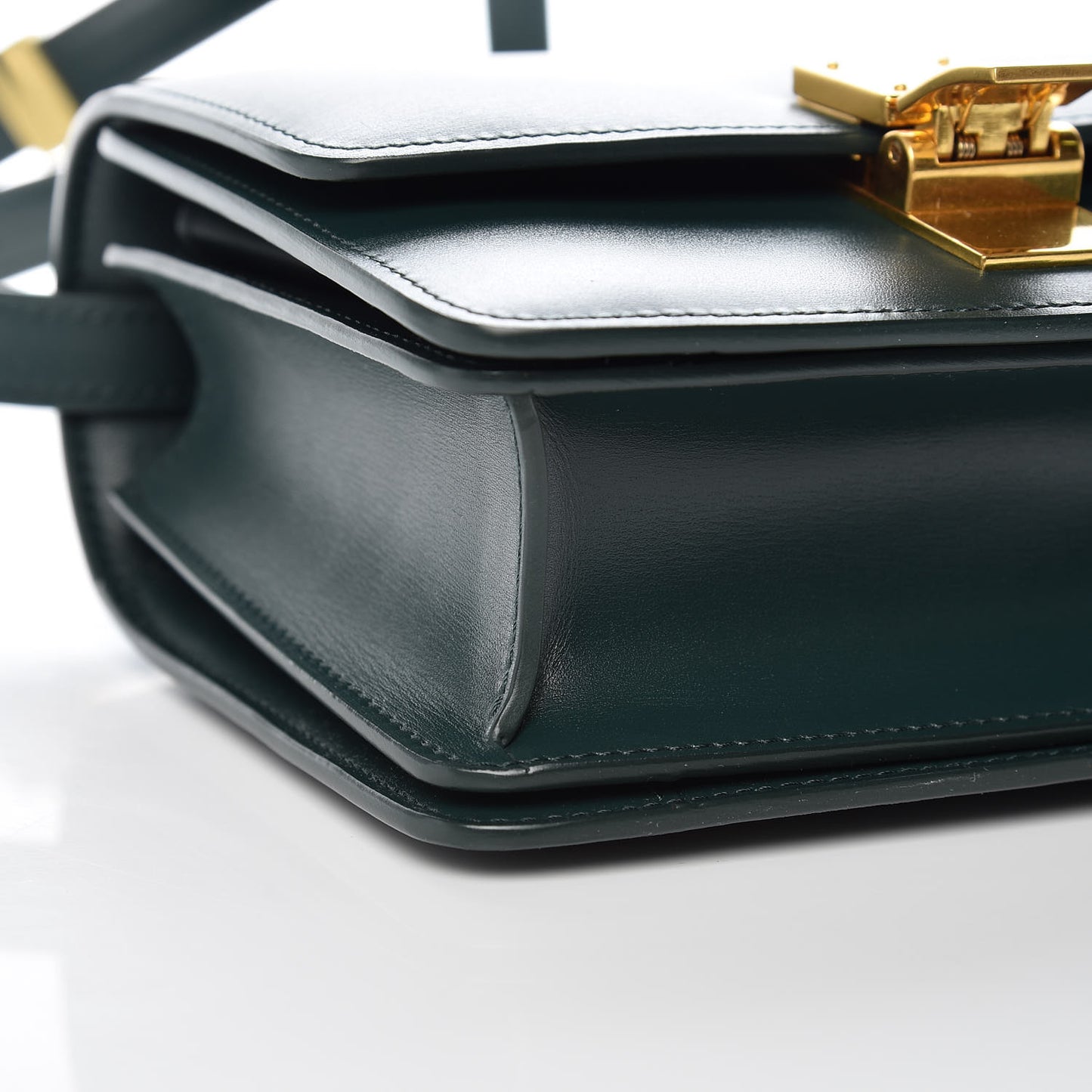 Box Calfskin Small Classic Box Flap Bag Light Emerald