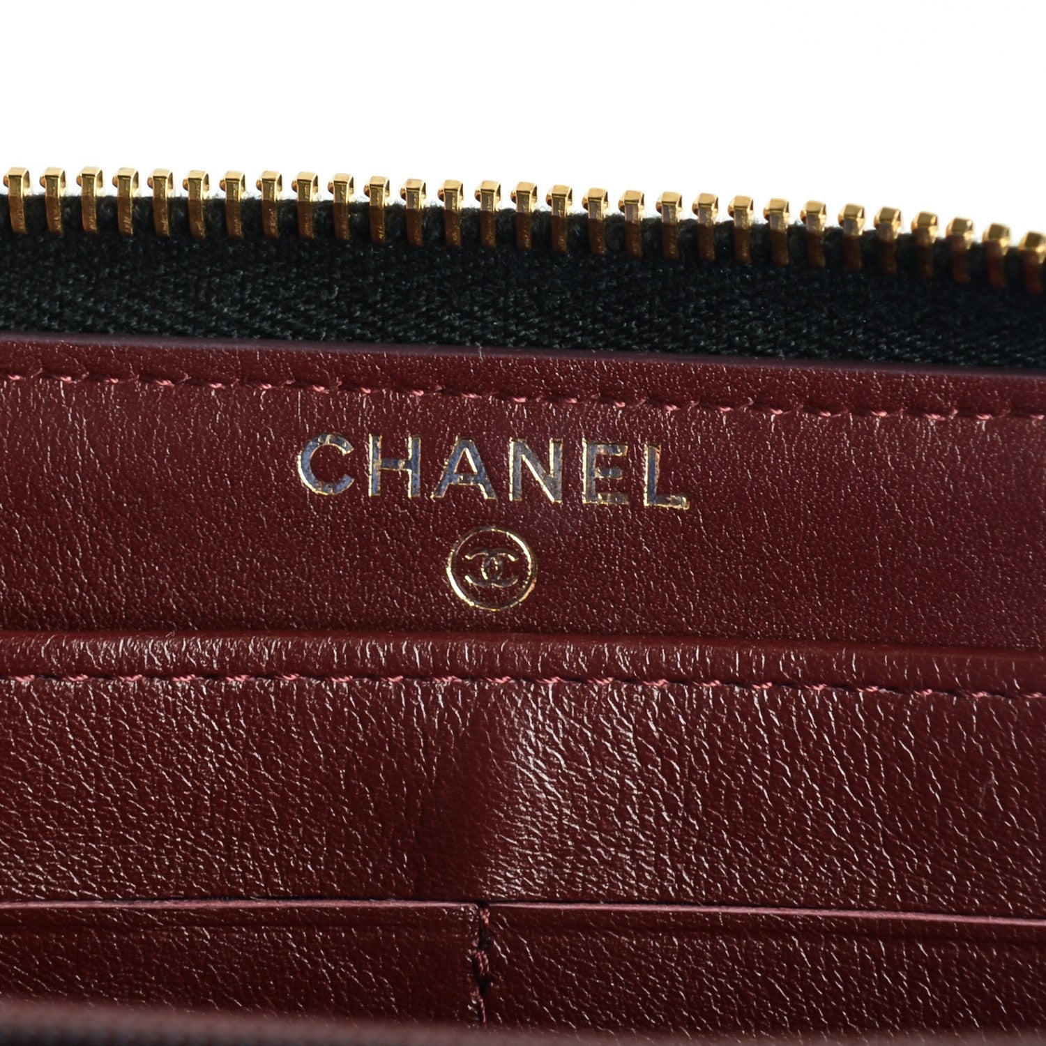 Chanel Caviar Quilted Large Gusset Zip Around Wallet Black 6 of 8