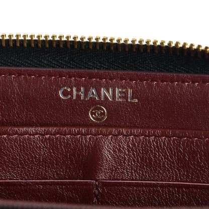 Chanel Caviar Quilted Large Gusset Zip Around Wallet Black 6 of 8