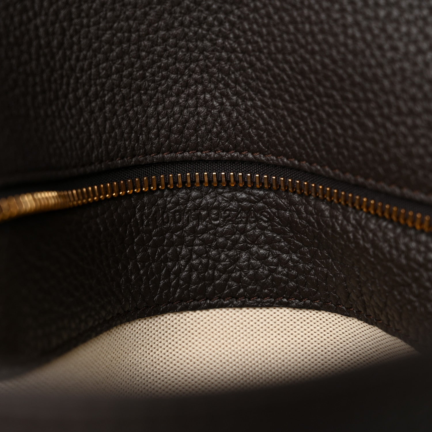 Tom Ford Pebbled Calfskin Large Jennifer Dark Brown 6 of 12