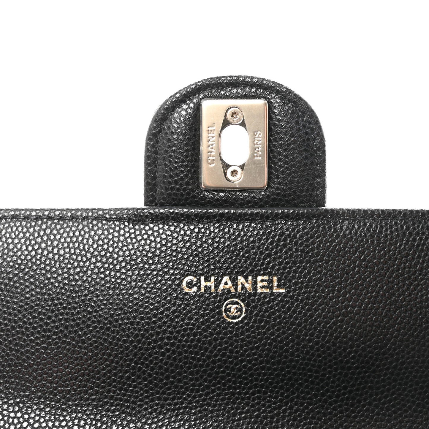 Caviar Quilted Mini Retro Twist Top Handle Flap Black