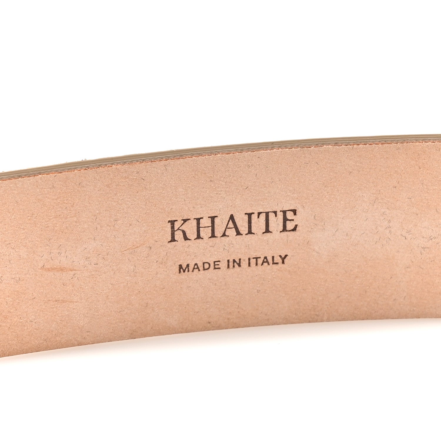 Khaite Suede Dome Belt 70 28 Mud 3 of 7