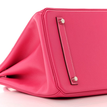 Hermes Epsom Candy Birkin 35 Rose Tyrien Rubis 9 of 14