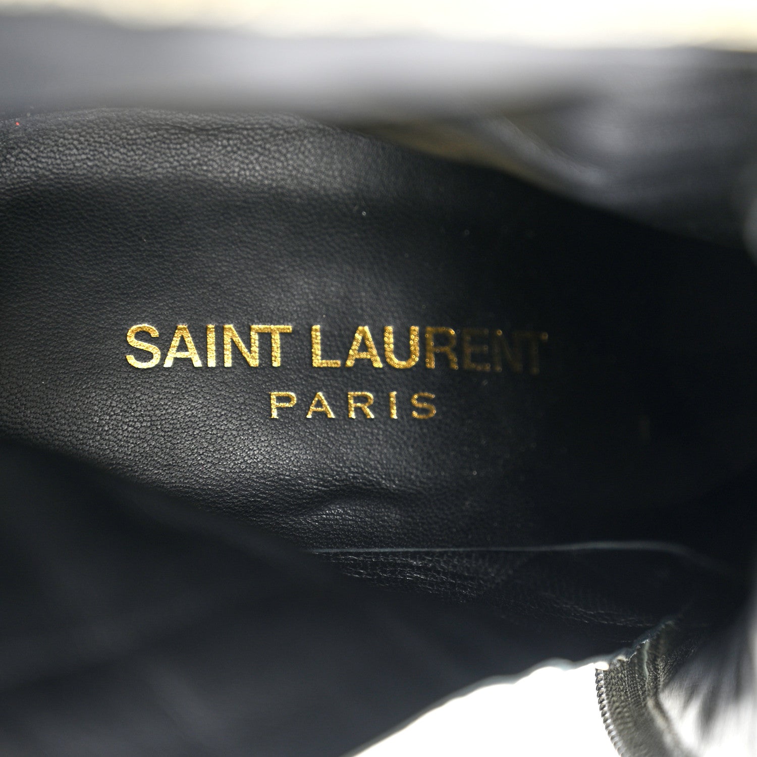 Saint Laurent Metallic Crinkled Polyurethane Calfskin Kiki Pointed Toe Ankle Boots 38 Gold 7 of 8