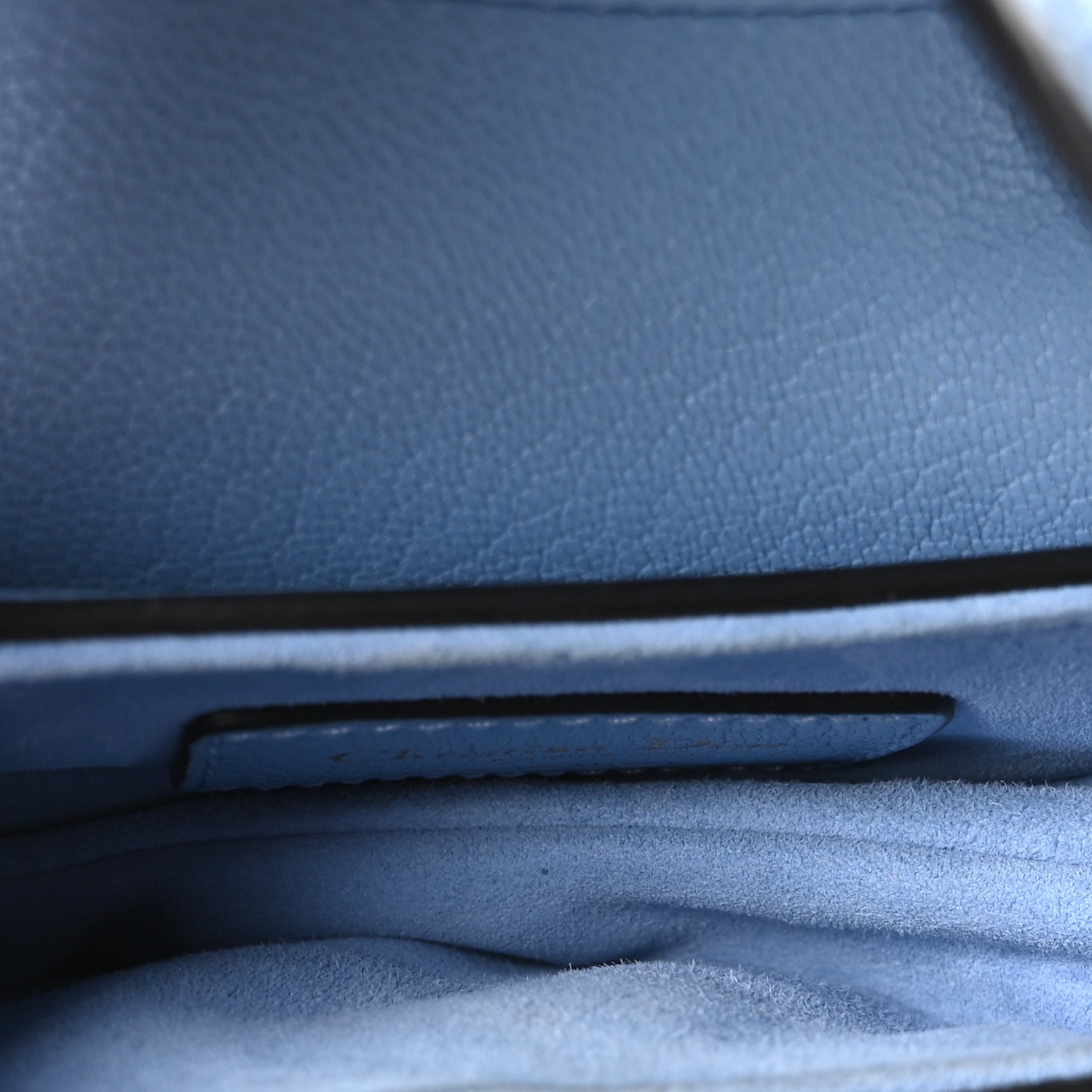 Christian Dior Goatskin Micro Saddle Bag Cloud Blue 4 of 9