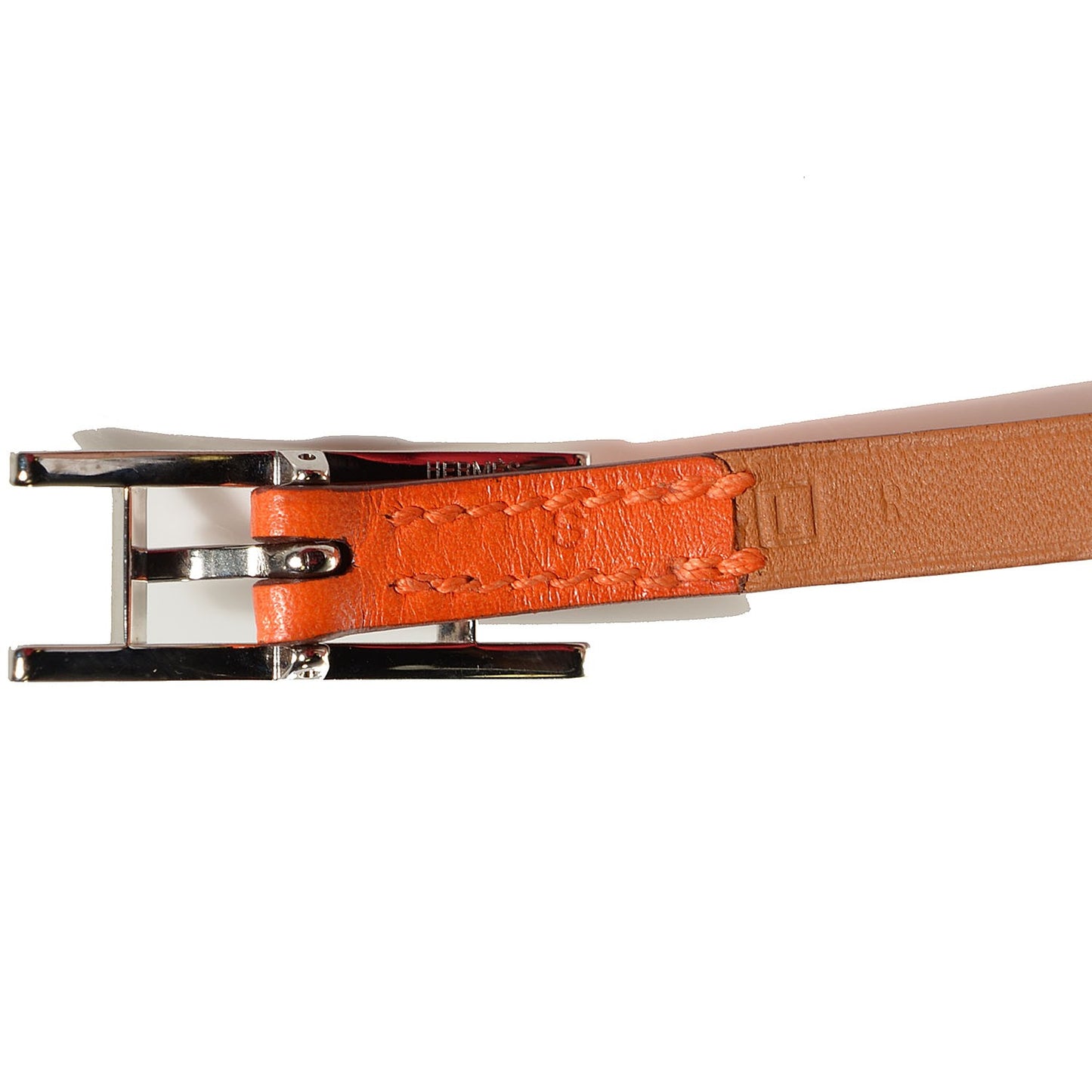 Swift Hapi 3MM Triple Tour Wrap Bracelet Small Orange