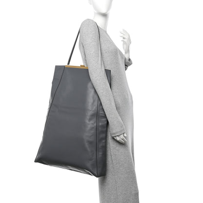 Celine Calfskin Vertical Clasp Cabas Grey 2 of 11