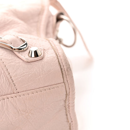 Balenciaga Agneau Classic Silver Hardware S City Logo Strap Light Rose White 18 of 20