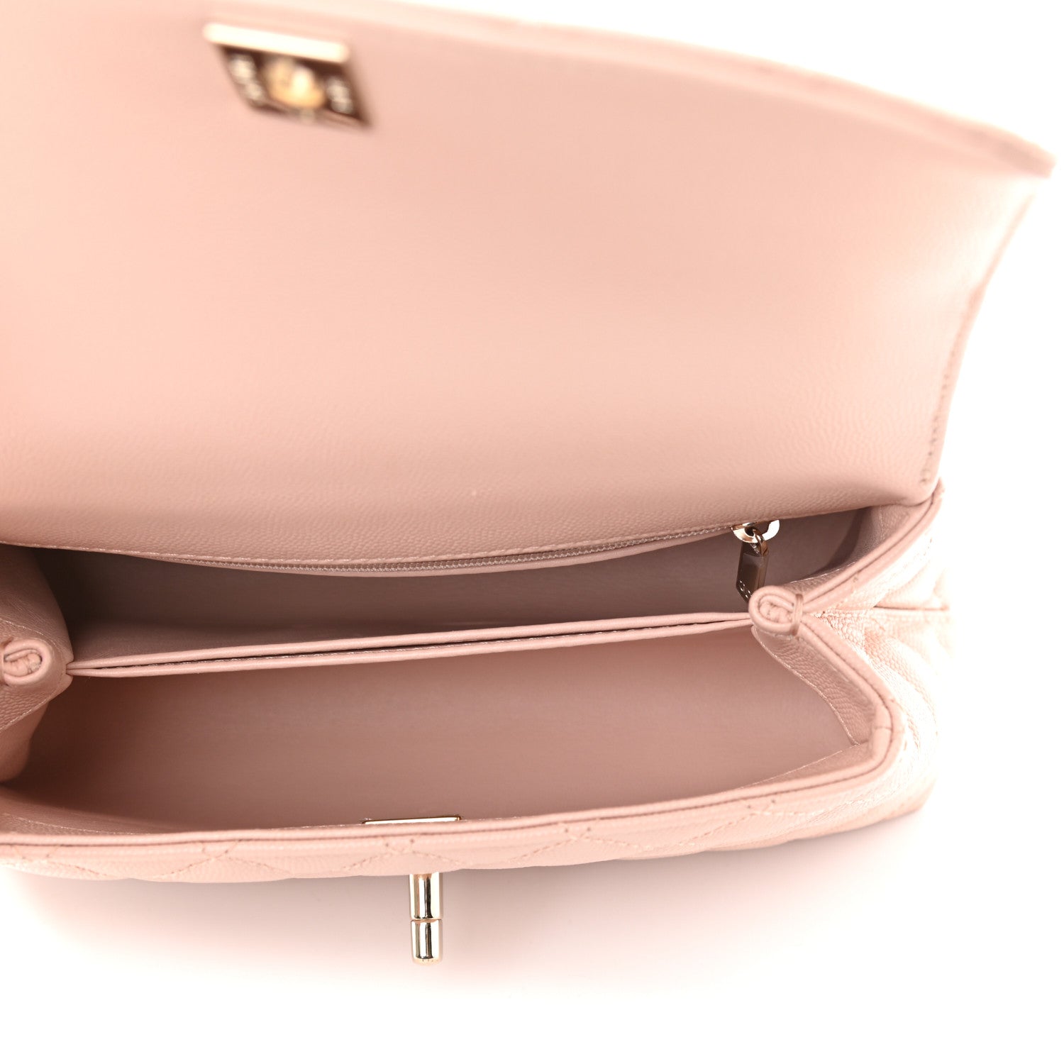 Chanel Caviar Quilted Mini Coco Handle Flap Light Pink 5 of 9
