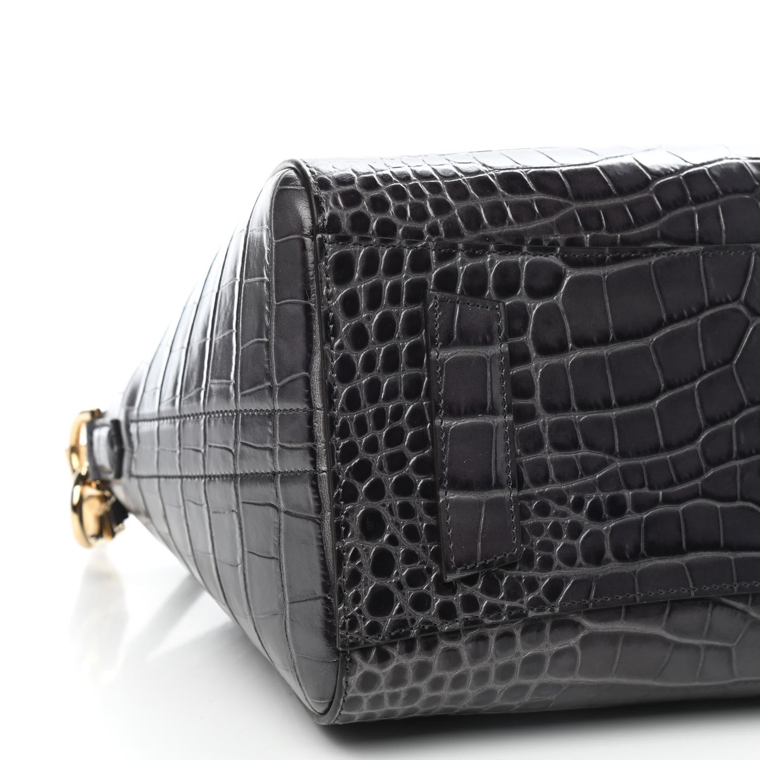 Givenchy Calfskin Crocodile Embossed Small Antigona Storm Grey 8 of 9