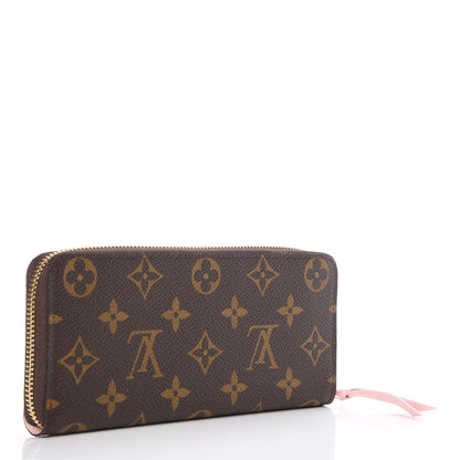 Louis Vuitton Monogram Clemence Wallet Rose Ballerine 3 of 7