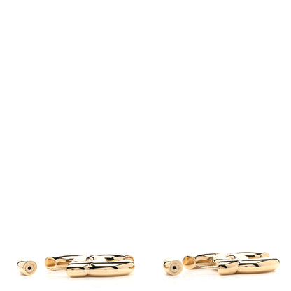 Chanel Metal Large CC Earrings Light Gold 3 of 4