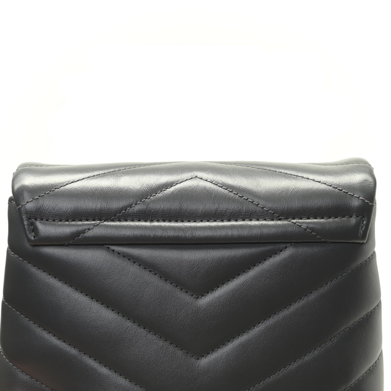 Saint Laurent Calfskin Y Quilted Monogram Toy Loulou Satchel Storm 13 of 15