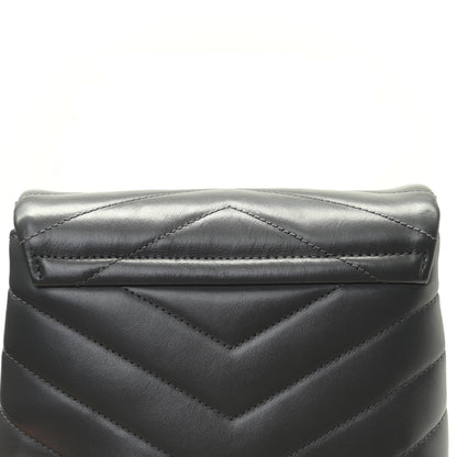 Saint Laurent Calfskin Y Quilted Monogram Toy Loulou Satchel Storm 13 of 15