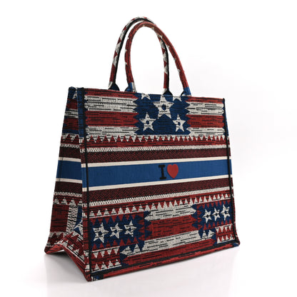 Christian Dior Canvas Embroidered Exclusive US Book Tote Multicolor 3 of 11