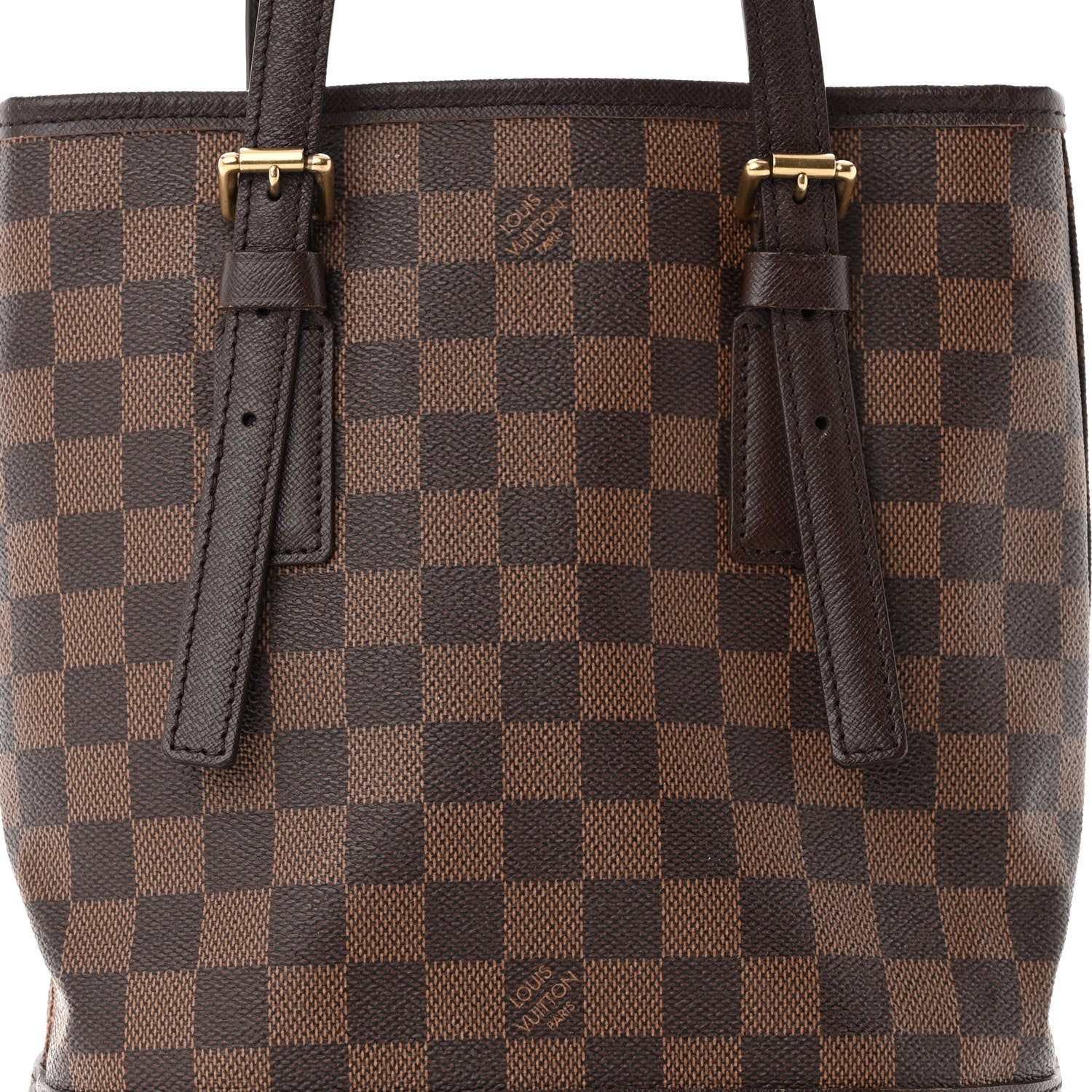 Louis Vuitton Damier Ebene Marais Bucket 23 7 of 9