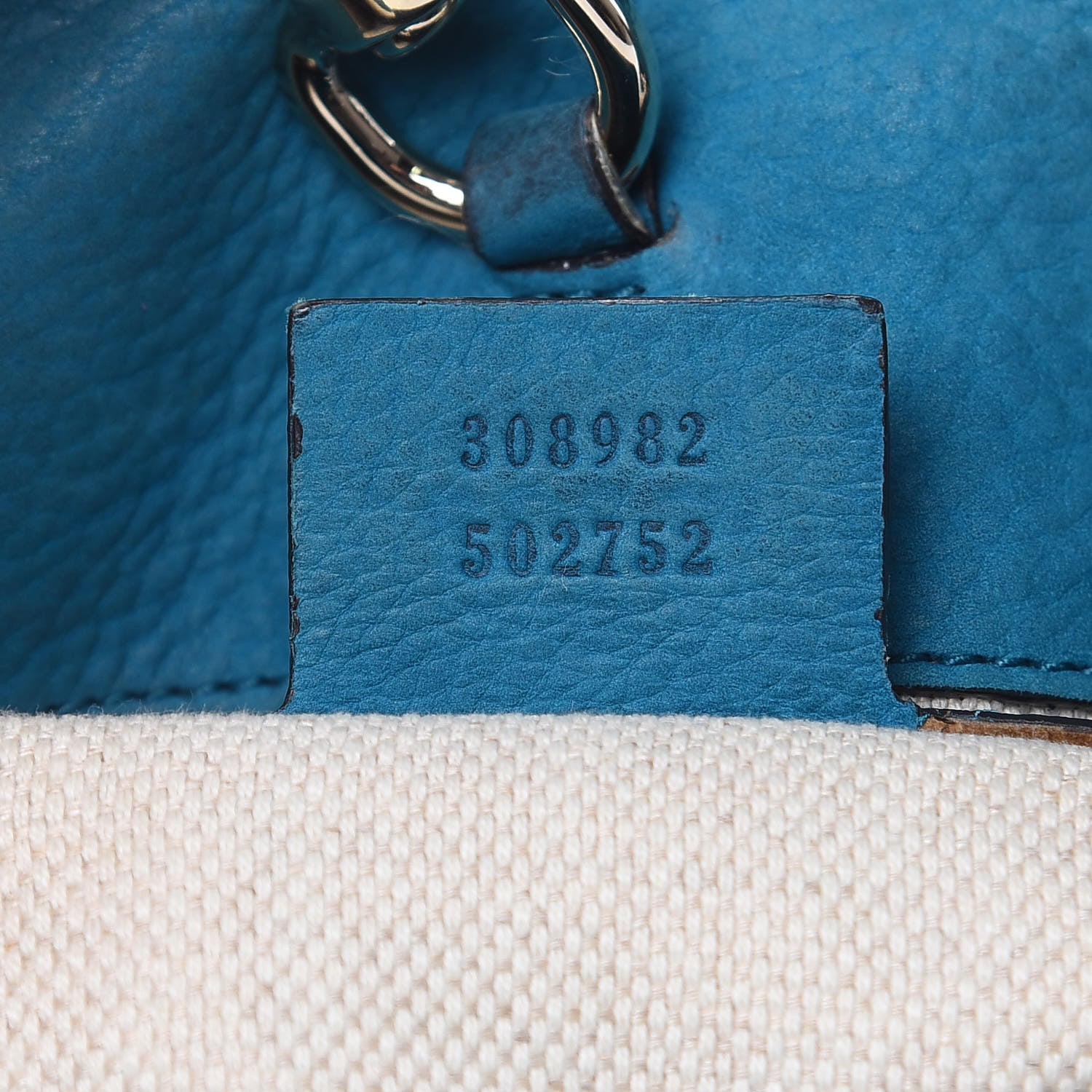 Gucci Vitello Range Medium Soho Chain Shoulder Bag Deep Cobalt 7 of 18