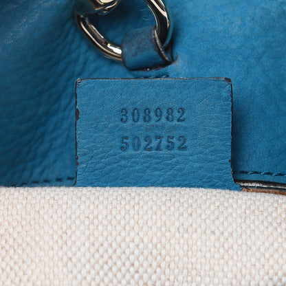 Gucci Vitello Range Medium Soho Chain Shoulder Bag Deep Cobalt 7 of 18