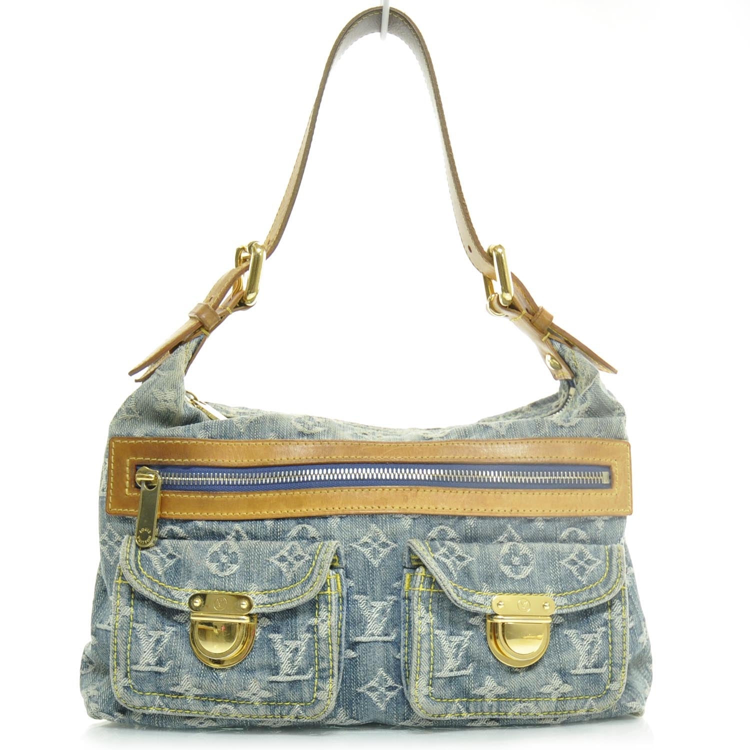 Louis Vuitton Monogram Denim Baggy PM Blue 1 of 10