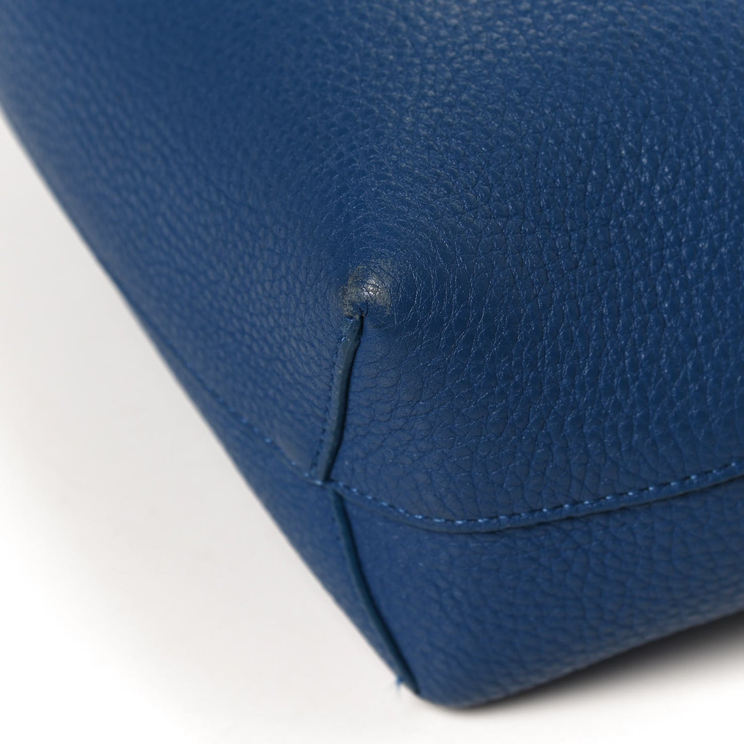 Grained Calfskin Mini Lady Blue