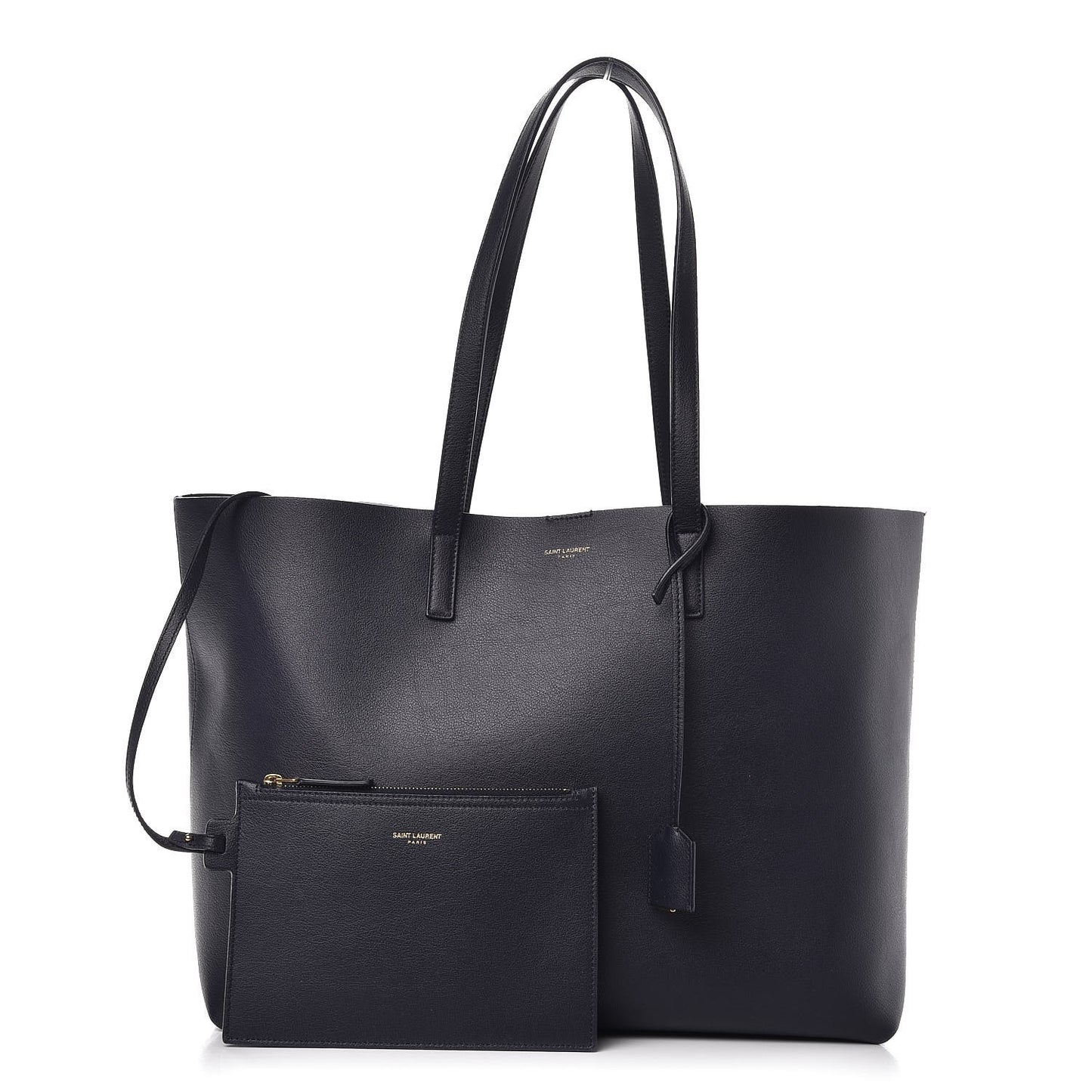 Calfskin Large Shopping Tote Deep Marine