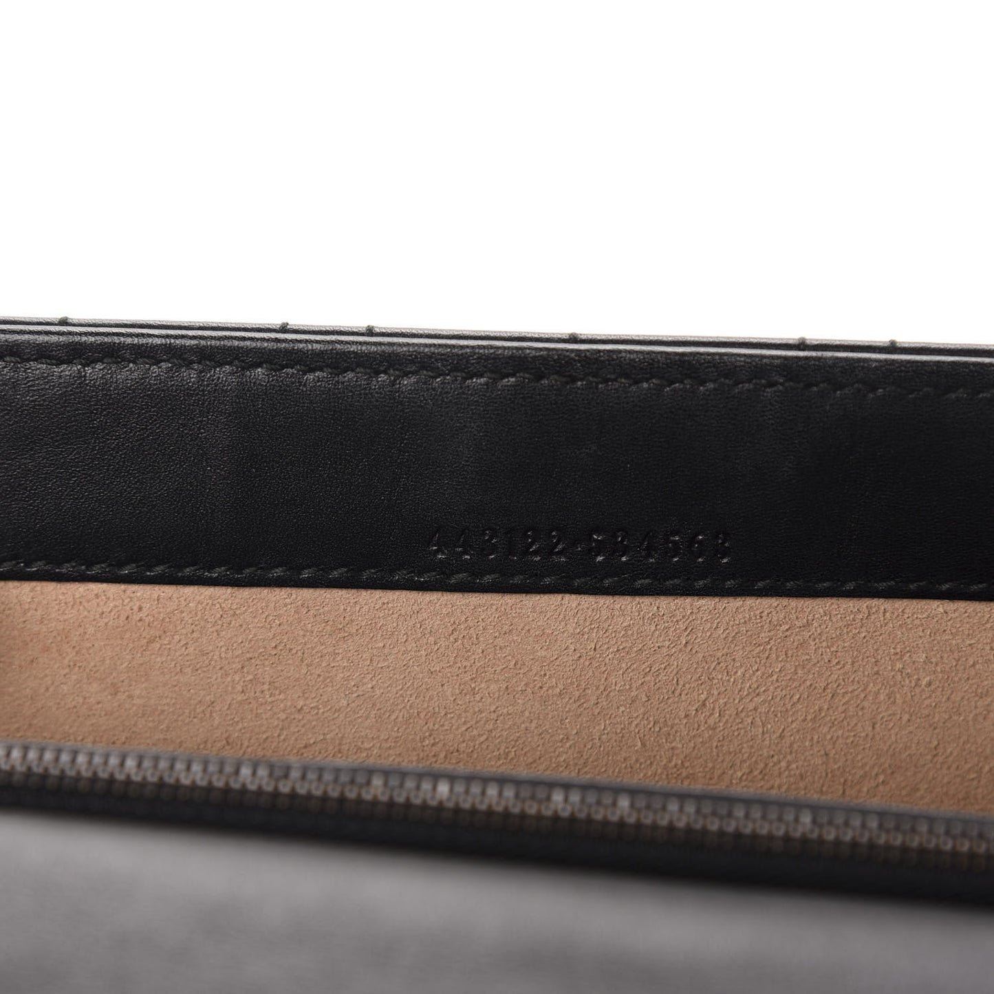 Calfskin Matelasse Mini Pearly GG Marmont Chain Wallet Black