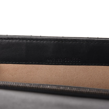 Gucci Calfskin Matelasse Mini Pearly GG Marmont Chain Wallet Black 8 of 11