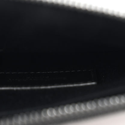 Saint Laurent Grain De Poudre Chevron Monogram Monochrome Bill Pouch Black 5 of 8