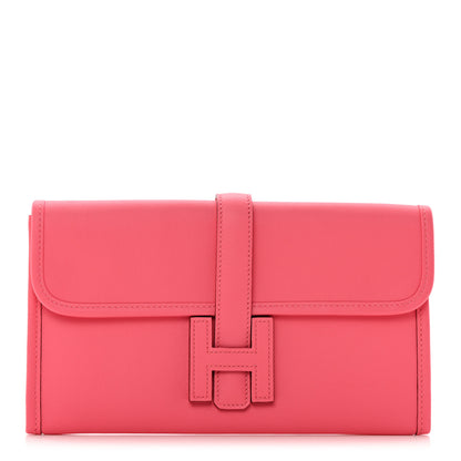 Hermes Swift Jige Duo Clutch Rose Azalee 4 of 9