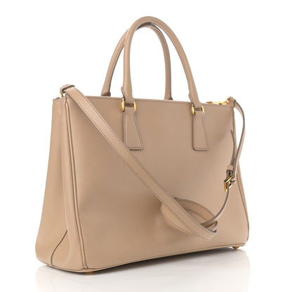Prada Saffiano Medium Galleria Double Zip Tote Sabbia 3 of 13