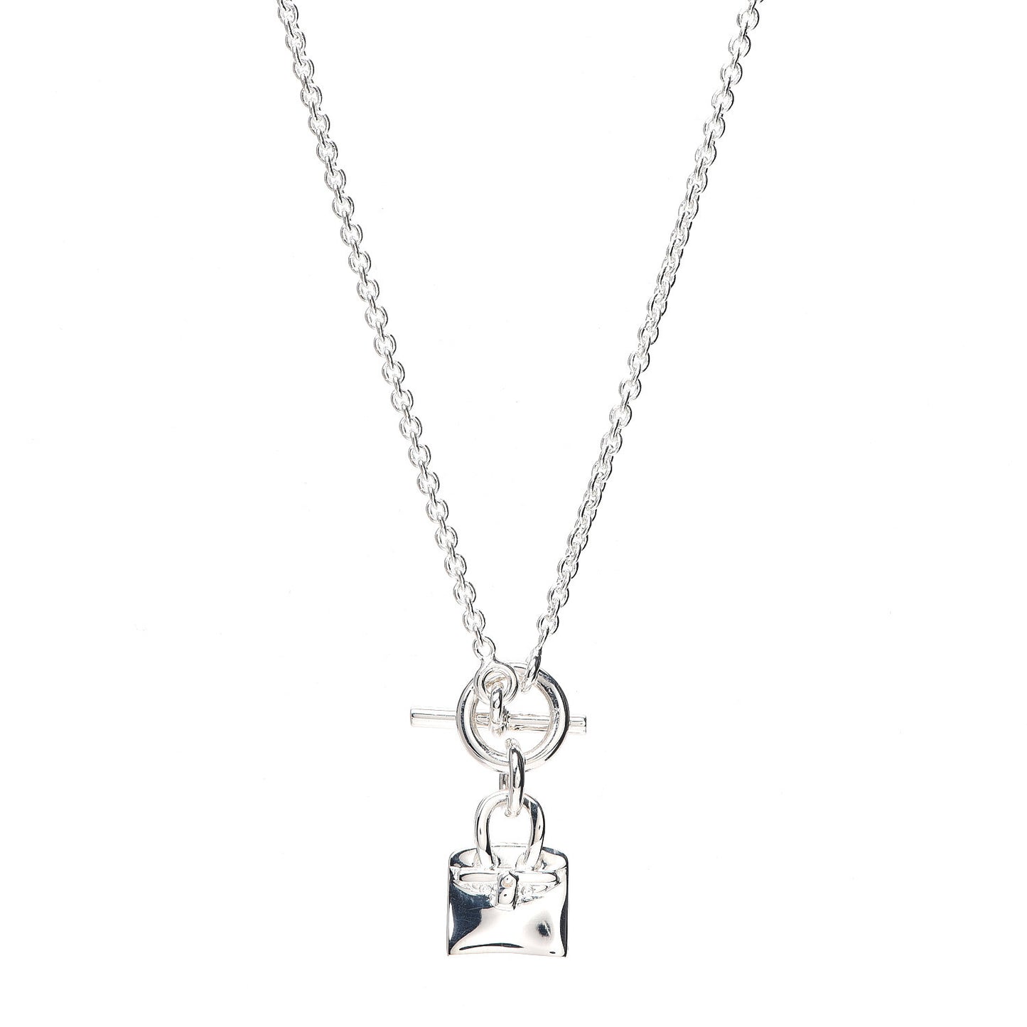 Sterling Silver Birkin Amulette Pendant Necklace