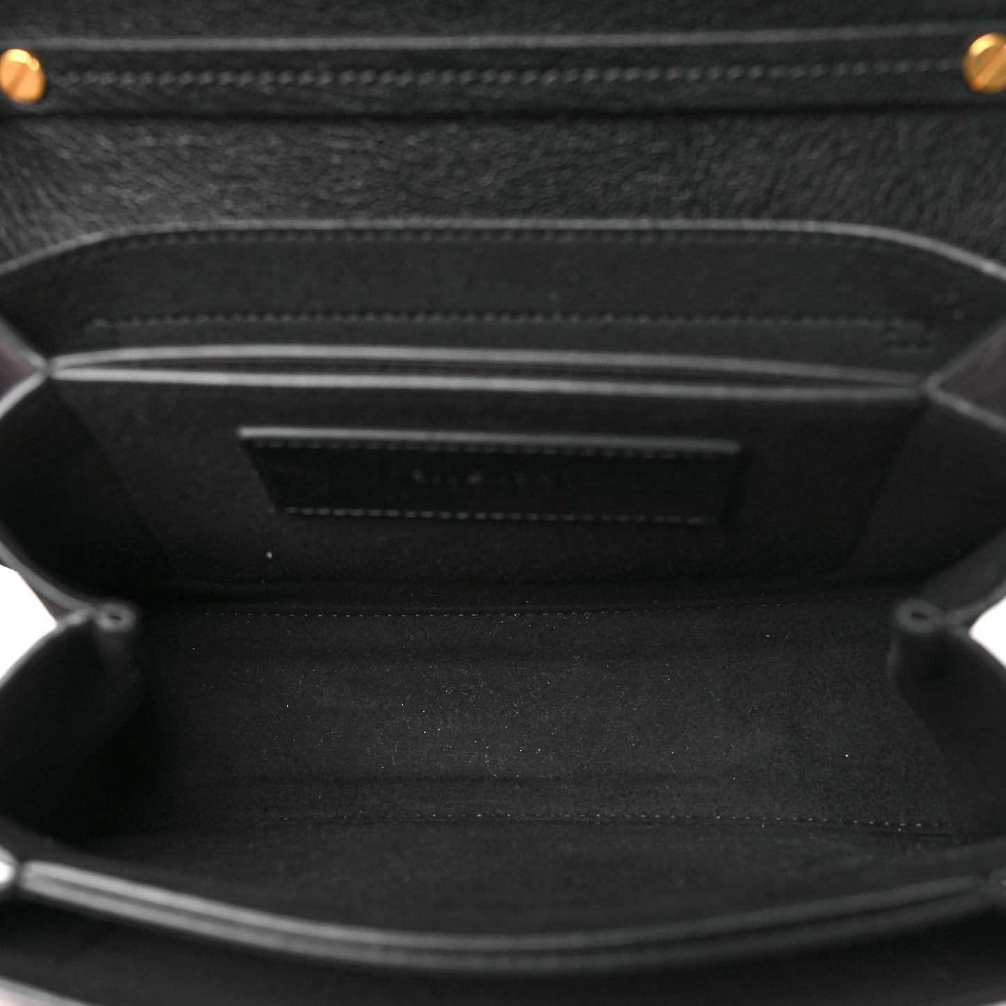 Goatskin Suede Small GV3 Shoulder Bag Black Grey