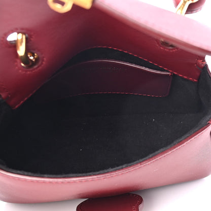 Burberry Trench Calfskin Mini DK88 Top Handle Bag Antique Red 4 of 6