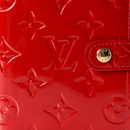 Louis Vuitton Vernis Small Ring Agenda Cover Red 8 of 9