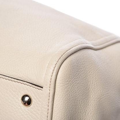 Gucci Pebbled Calfskin Medium Soho Shoulder Bag Off White 13 of 18