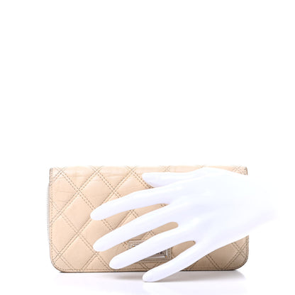 Chanel Aged Calfskin Diamond Stitched Zip Around Wallet White 2 of 9